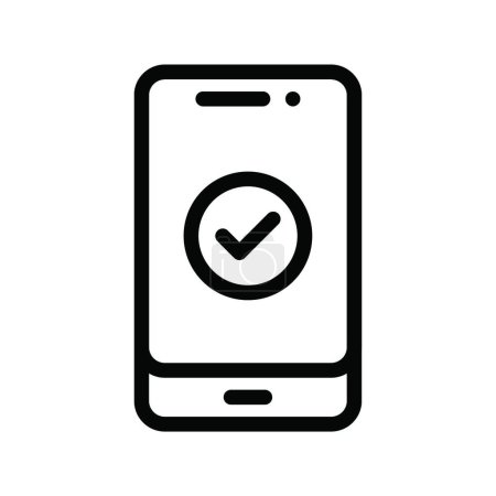 Illustration for Smartphone web icon vector illustration - Royalty Free Image