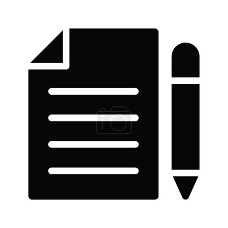 Ilustración de "escribir, pluma "ilustración vector icono web - Imagen libre de derechos