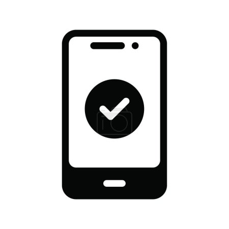 Illustration for Smartphone web icon vector illustration - Royalty Free Image