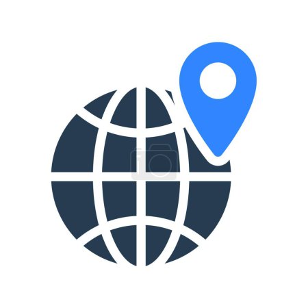 Ilustración de Mapa icono web, ilustración vectorial - Imagen libre de derechos