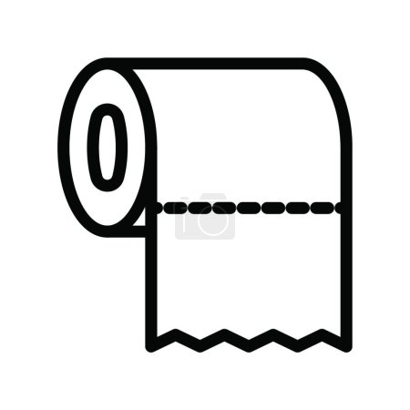 Illustration for "paper roll " web icon vector illustration - Royalty Free Image