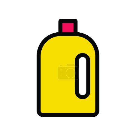 Illustration for Bottle web icon vector illustration - Royalty Free Image