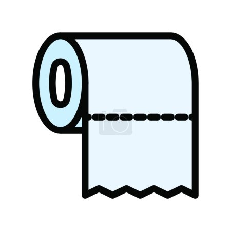 Illustration for "paper roll " web icon vector illustration - Royalty Free Image