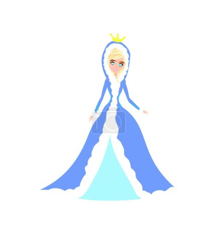 Illustration for "beautiful winter princess" vector illustration - Royalty Free Image