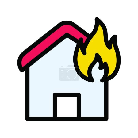 Ilustración de "quemar "icono ilustración vector - Imagen libre de derechos
