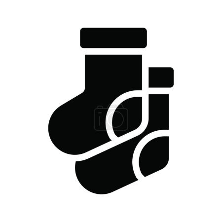 Illustration for Woolen socks, simple vector illustration - Royalty Free Image
