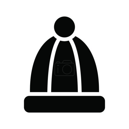 Illustration for Beanie icon vector illustration - Royalty Free Image