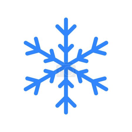 Téléchargez les illustrations : Belle icône de flocon de neige, illustration vectorielle - en licence libre de droit