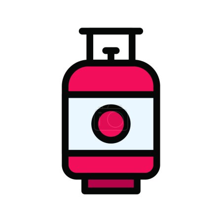 Illustration for "cylinder "   web icon vector illustration - Royalty Free Image