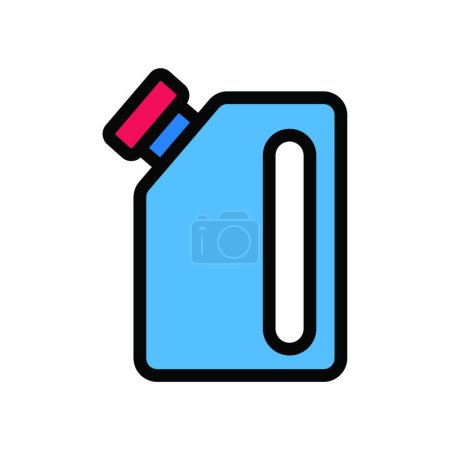 Illustration for "bottle " web icon vector illustration - Royalty Free Image