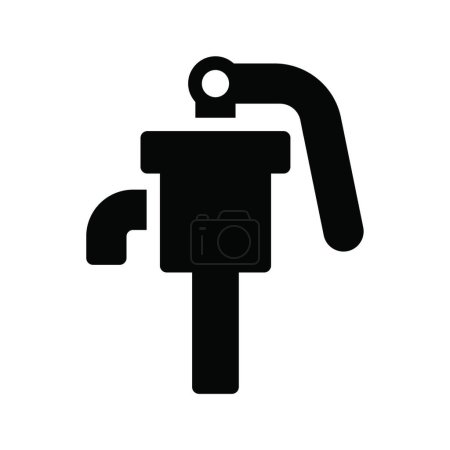 Illustration for Petrol pump, simple vector illustration - Royalty Free Image