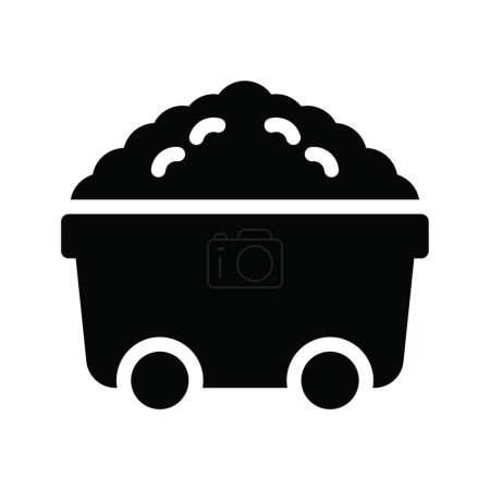 Illustration for Trolley icon vector illustration - Royalty Free Image