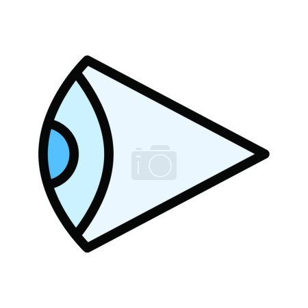 Illustration for "lens " web icon vector illustration - Royalty Free Image