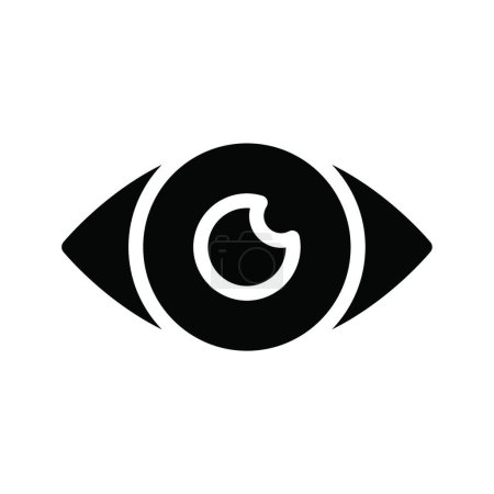 Illustration for "eyesight " web icon vector illustration - Royalty Free Image