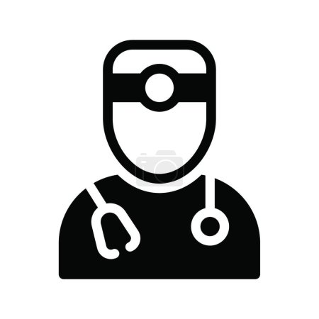 Illustration for Doctor web icon vector illustration - Royalty Free Image