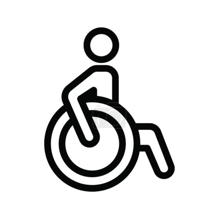 Illustration for Accessibility icon vector illustration - Royalty Free Image