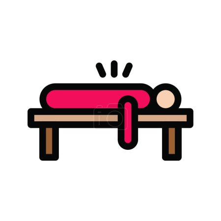 Illustration for "massage " web icon vector illustration - Royalty Free Image