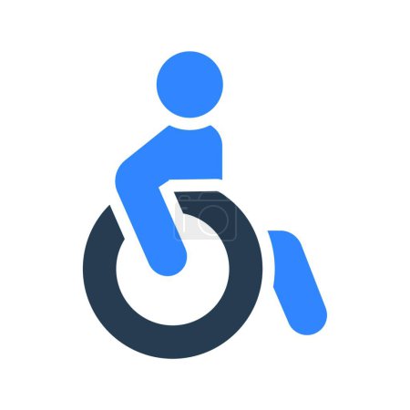 Ilustración de Discapacidad, ilustración vectorial simple - Imagen libre de derechos
