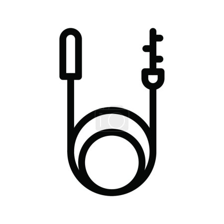 Illustration for Thermocouple, web simple icon illustration - Royalty Free Image