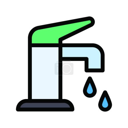 Illustration for "sink "  icon vector illustration - Royalty Free Image