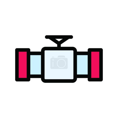 Illustration for Pipe  icon vector illustration - Royalty Free Image