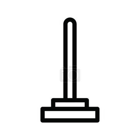 Illustration for Cleaning mop, simple vector illustration - Royalty Free Image