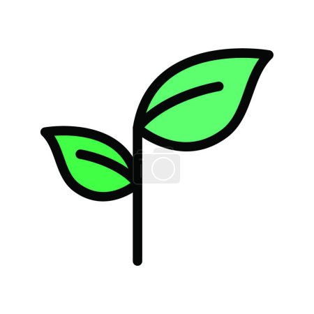 Ilustración de Planta verde, ilustración vectorial simple - Imagen libre de derechos