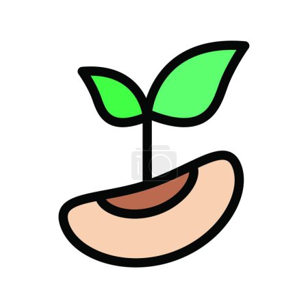 Illustration for Plant icon, vector illustration - Royalty Free Image