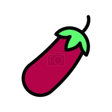 Illustration for Vegetable web icon, vector illustration - Royalty Free Image