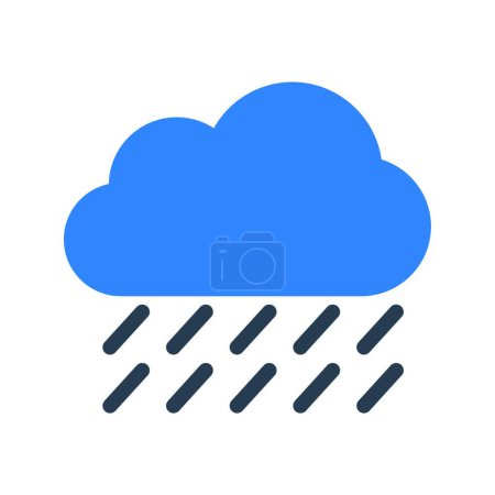 Illustration for "rain "  web icon vector illustration - Royalty Free Image