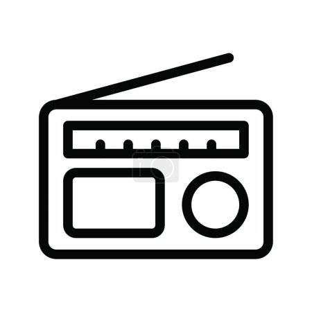 Ilustración de Icono de radio vector ilustración - Imagen libre de derechos