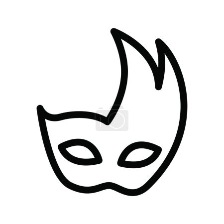 Ilustración de Máscara cara icono vector ilustración - Imagen libre de derechos