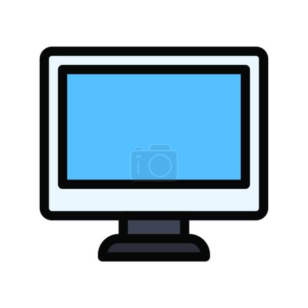 Ilustración de Lcd icono web vector ilustración - Imagen libre de derechos