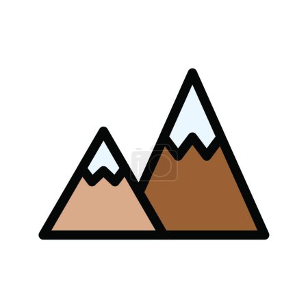 Ilustración de "colina "icono web vector ilustración - Imagen libre de derechos