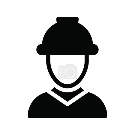 Téléchargez les illustrations : "ingénieur "illustration vectorielle icône web - en licence libre de droit