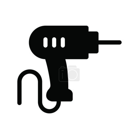 Photo for Drill icon, web simple illustration - Royalty Free Image