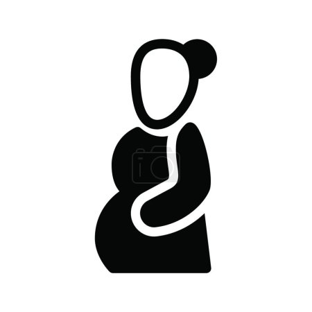 Ilustración de "embarazo "icono vector ilustración - Imagen libre de derechos