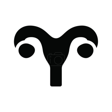 Ilustración de "útero "icono vector ilustración - Imagen libre de derechos