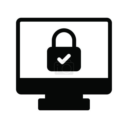 Ilustración de "protección "icono web vector ilustración - Imagen libre de derechos