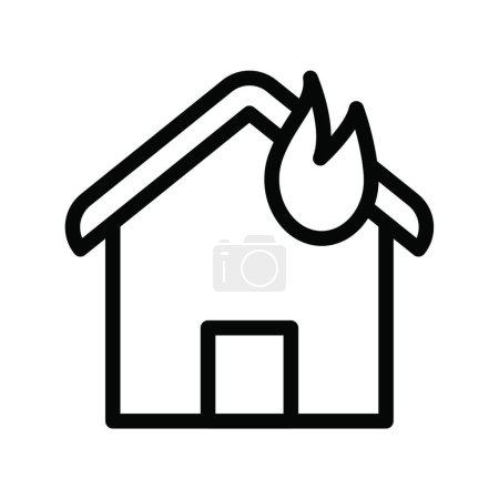 Téléchargez les illustrations : "désastre de flamme ", illustration vectorielle simple - en licence libre de droit