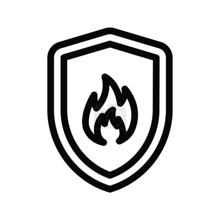 Illustration for "safety shield "   web icon vector illustration - Royalty Free Image