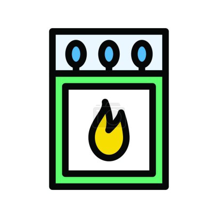 Illustration for "matches " web icon vector illustration - Royalty Free Image