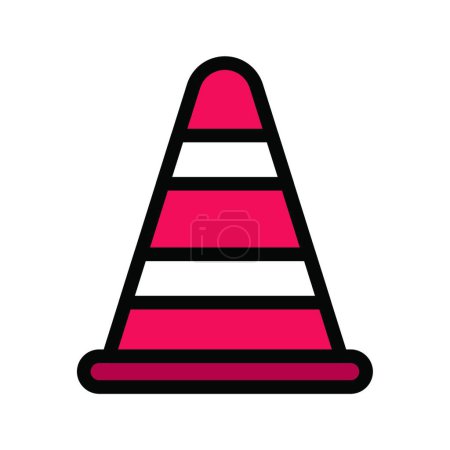 Ilustración de Camino stop icono vector ilustración - Imagen libre de derechos