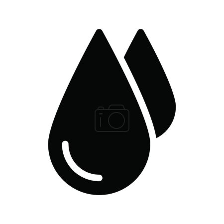 Illustration for "drops" icon vector illustration - Royalty Free Image