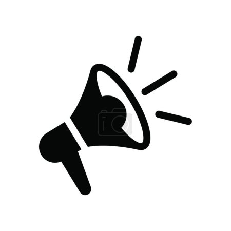 Illustration for "loud  speaker"  web icon vector illustration - Royalty Free Image