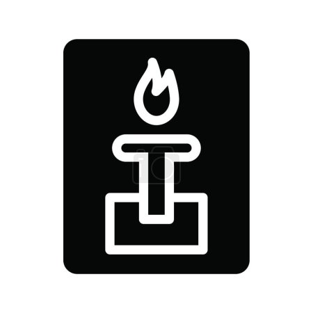 Illustration for Flammable icon, vector illustration - Royalty Free Image
