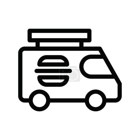 Illustration for "food car icon vector illustration - Royalty Free Image