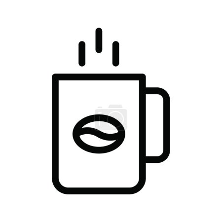 Ilustración de Taza de café icono, vector de ilustración - Imagen libre de derechos