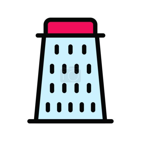 Illustration for Grater icon, vector illustration - Royalty Free Image