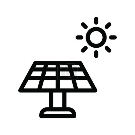 Illustration for "solar panel "  web icon vector illustration - Royalty Free Image